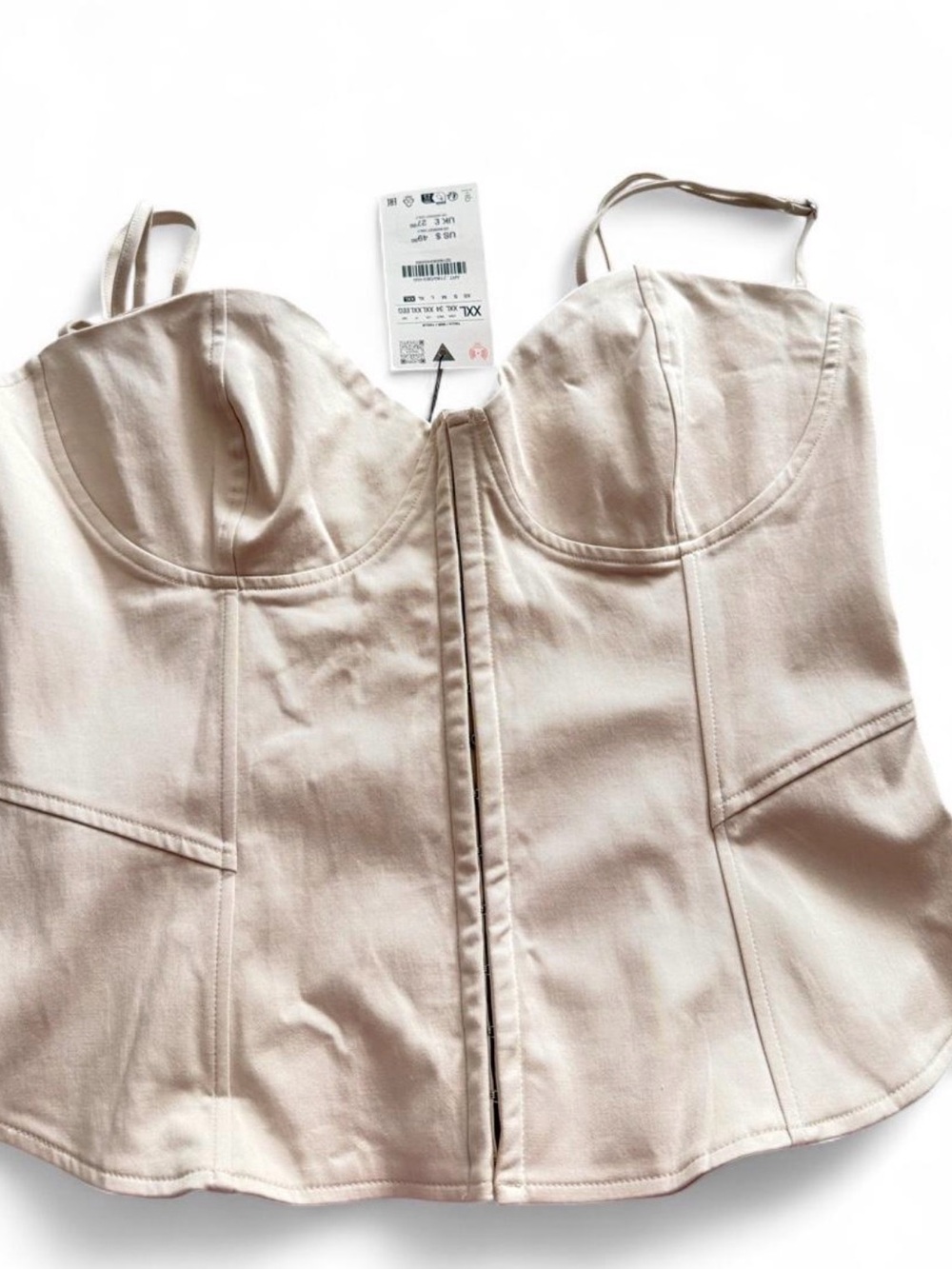 Zara Cream Corset Top